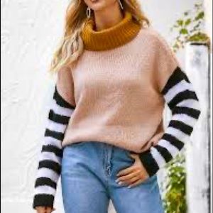 Altar'd State A Beautiful Soul Striped Color Block Sweater Size 1X